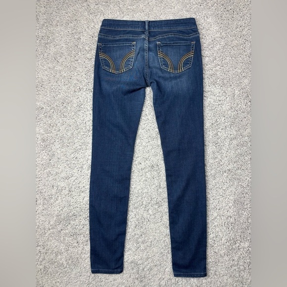 Hollister Jeans Womens 3 Skinny Dark Wash Classic Denim Casual Basic Stretch - Picture 4 of 4